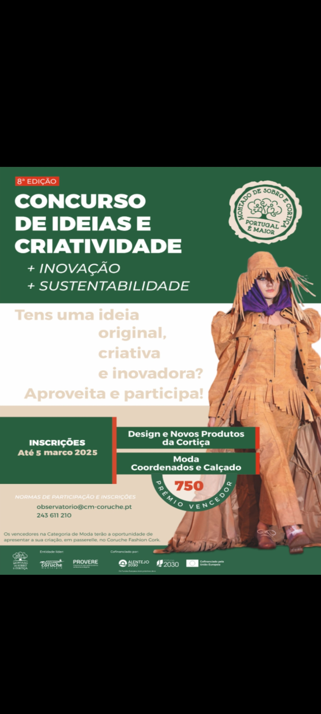 Coruche abre inscrições para criatividade com cortiça